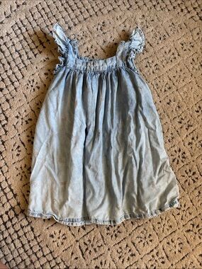 Tucker + Tate Light Blue Denim Rainbow Dress Sz 4T